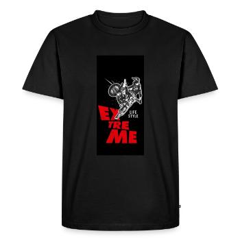 Motocross Rider - Men's Premium Organic T-Shirt - black - Front - Nico (187cm)