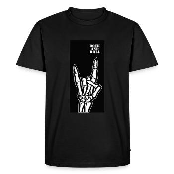 rock and roll - T-shirt Premium bio Homme - noir - Devant - Nico (187cm)