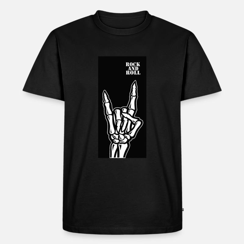 Rock 'n' Roll - Männer Premium Bio T-Shirt - Schwarz