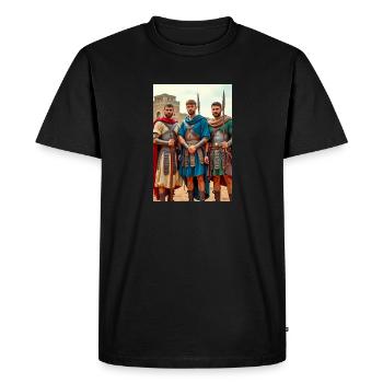 Auxilia rise, Slavic winds thread through Rome’s c - Men's Premium Organic T-Shirt - black - Front - Nico (187cm)