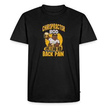 Chiropraticien Bod Like A Dad Bod Funny Chiro - T-shirt Premium bio Homme - noir - Devant - Nico (187cm)