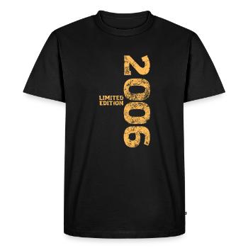 Limited Edition 2006 18th Birthday Gift - Men's Premium Organic T-Shirt - black - Front - Nico (187cm)
