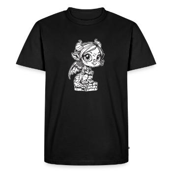 Baby Gargoyle - Men's Premium Organic T-Shirt - black - Front - Nico (187cm)