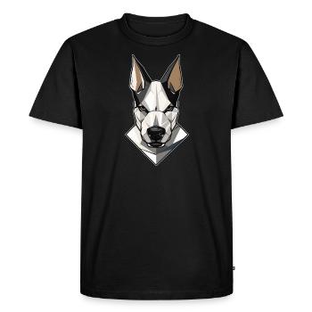 Bull terrier - T-shirt Premium bio Homme - noir - Devant - Nico (187cm)
