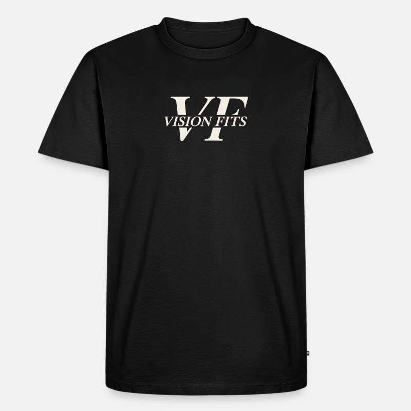 VISON PASST - Männer Premium Bio T-Shirt - Schwarz