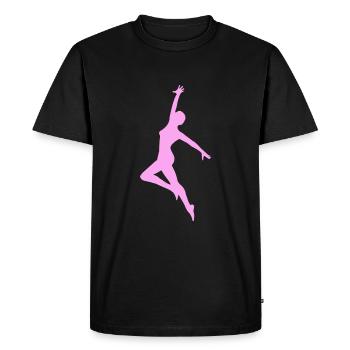 dancer ,graffiti,painting,ballerina,pink - Men's Premium Organic T-Shirt - black - Front - Nico (187cm)