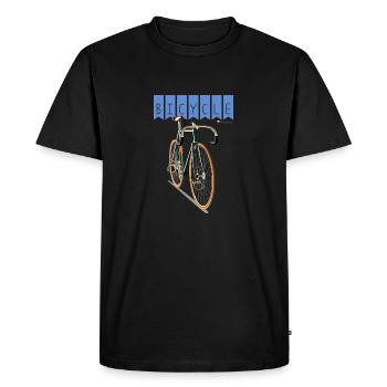 Vélo - T-shirt Premium bio Homme - noir - Devant - Nico (187cm)