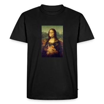 Virus MonaLisa - T-shirt Premium bio Homme - noir - Devant - Nico (187cm)