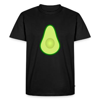 Avocado without a core design to personalize - Men's Premium Organic T-Shirt - black - Front - Nico (187cm)