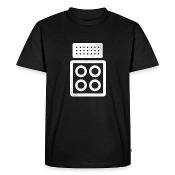 Guitares Amp - T-shirt Premium bio Homme - noir - Devant - Nico (187cm)