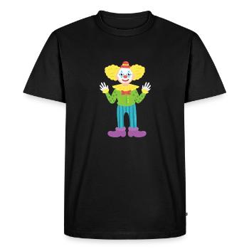 Clown - T-shirt Premium bio Homme - noir - Devant - Nico (187cm)