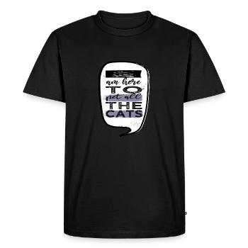 avacato pet cat pet present idea avogato guenon - Men's Premium Organic T-Shirt - black - Front - Nico (187cm)