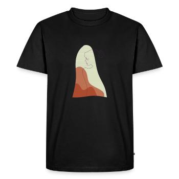 solitude - T-shirt Premium bio Homme - noir - Devant - Nico (187cm)