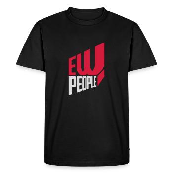 ew people citation drôle - T-shirt Premium bio Homme - noir - Devant - Nico (187cm)