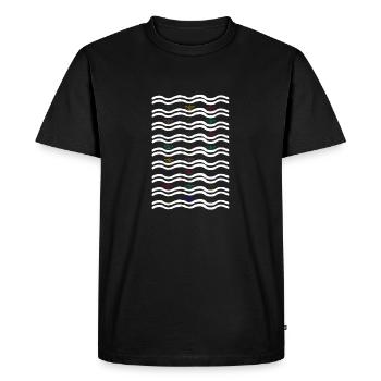 Navire de mer Idées cadeaux personnalisées Navires - T-shirt Premium bio Homme - noir - Devant - Nico (187cm)