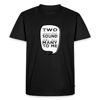 tasses à café citation drôle littéraire bday cyclisme - T-shirt Premium bio Homme - noir - Devant - Nico (187cm)