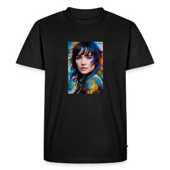 Beauté colorée 3 - T-shirt Premium bio Homme - noir - Devant - Nico (187cm)
