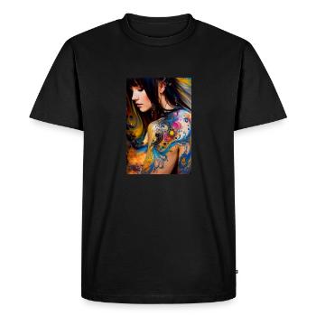Beauté colorée 8 - T-shirt Premium bio Homme - noir - Devant - Nico (187cm)