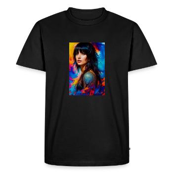 Beauté colorée 6 - T-shirt Premium bio Homme - noir - Devant - Nico (187cm)