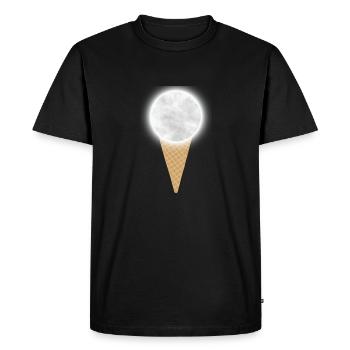 Cornet de lune - T-shirt Premium bio Homme - noir - Devant - Nico (187cm)