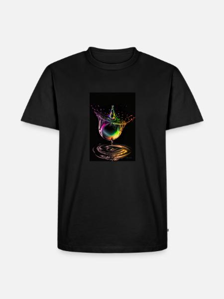 Drops neon 2 - Men's Premium Organic T-Shirt - black