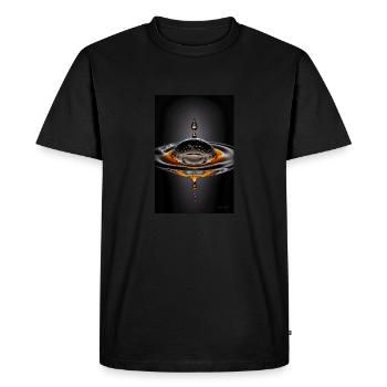 Drops magma 3 - Men's Premium Organic T-Shirt - black - Front - Nico (187cm)