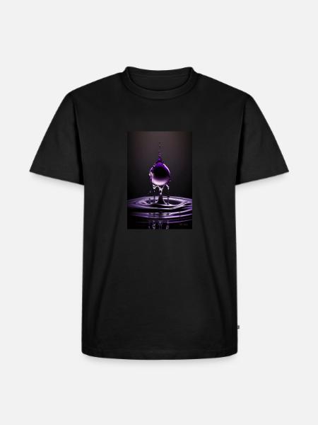 Drops purple 3 - Men's Premium Organic T-Shirt - black