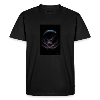 Kaos dans un feu de bulle 4 - T-shirt Premium bio Homme - noir - Devant - Nico (187cm)