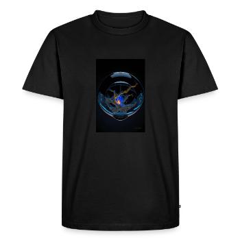 Kaos in a bubble plasma 1 - Men's Premium Organic T-Shirt - black - Front - Nico (187cm)