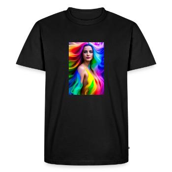 Neon Beauty 4 - T-shirt Premium bio Homme - noir - Devant - Nico (187cm)