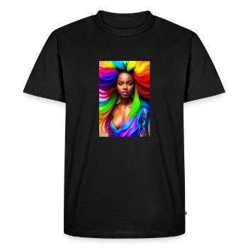 Néon Beauté 2 - T-shirt Premium bio Homme - noir - Devant - Nico (187cm)