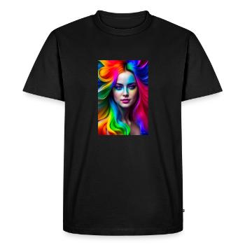 Néon Beauté 3 - T-shirt Premium bio Homme - noir - Devant - Nico (187cm)