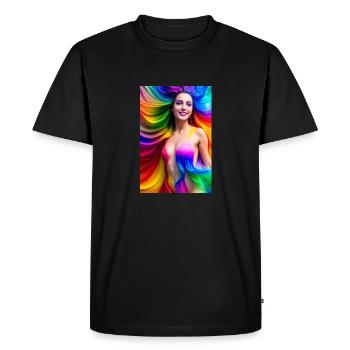 Néon Beauté 9 - T-shirt Premium bio Homme - noir - Devant - Nico (187cm)