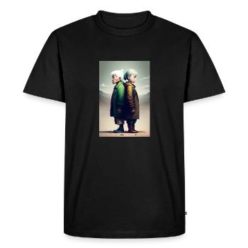 Generations - Men's Premium Organic T-Shirt - black - Front - Nico (187cm)