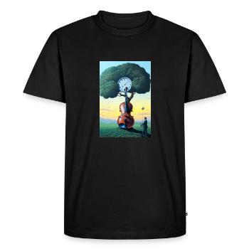 Timeless music - Men's Premium Organic T-Shirt - black - Front - Nico (187cm)