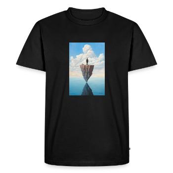 Loneliness - Men's Premium Organic T-Shirt - black - Front - Nico (187cm)