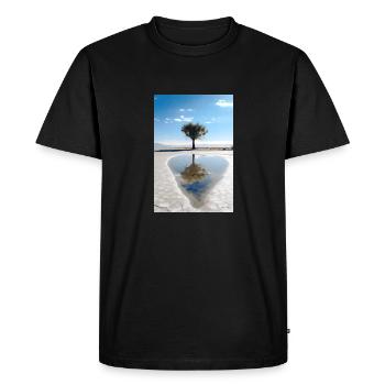 Vie - T-shirt Premium bio Homme - noir - Devant - Nico (187cm)