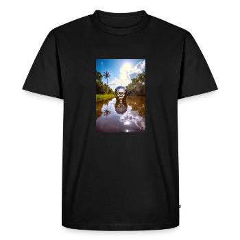 Amazon - Men's Premium Organic T-Shirt - black - Front - Nico (187cm)