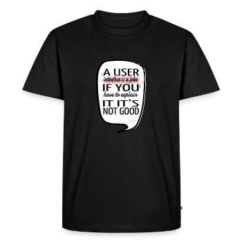 Geek Birthday Gift Idea Citation Drôle Crypter - T-shirt Premium bio Homme - noir - Devant - Nico (187cm)
