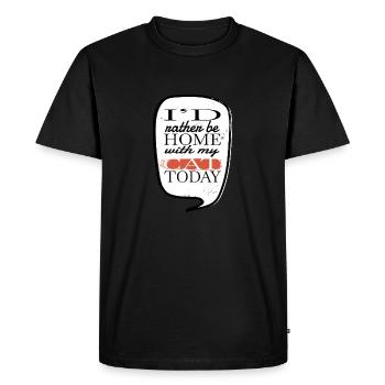 Gift aww love cartoon cat cat long sleeve shirts - Men's Premium Organic T-Shirt - black - Front - Nico (187cm)