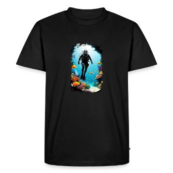 Scuba diving - Men's Premium Organic T-Shirt - black - Front - Nico (187cm)
