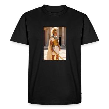 Alambics de garde en or blanc, le givre slave voile le - T-shirt Premium bio Homme - noir - Devant - Nico (187cm)