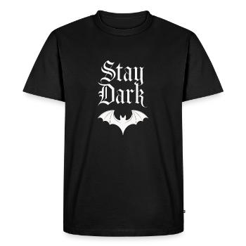 Stay Dark: Bat of the Night - Men's Premium Organic T-Shirt - black - Front - Nico (187cm)