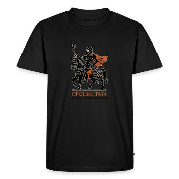 Opole Dad – Classic with Upgrade - Men's Premium Organic T-Shirt - black - Front - Nico (187cm)