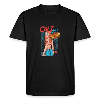 Beach Girl - Cover Girl - Magazine Design Geschenki - T-shirt Premium bio Homme - noir - Devant - Nico (187cm)