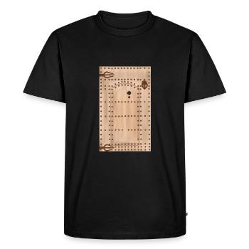 Vieille porte marocaine traditionnelle - T-shirt Premium bio Homme - noir - Devant - Nico (187cm)