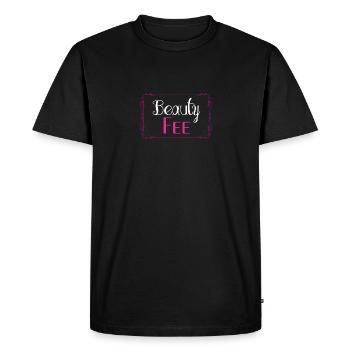 Maquilleuse beauté cadeau - T-shirt Premium bio Homme - noir - Devant - Nico (187cm)