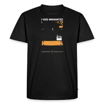 I Annule les garanties - Handyman - T-shirt Premium bio Homme - noir - Devant - Nico (187cm)