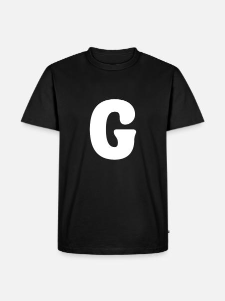 G - Men's Premium Organic T-Shirt - black