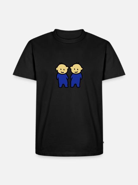 Twins - Twins - Men's Premium Organic T-Shirt - black